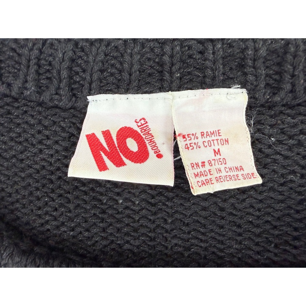 Vintage No Boundaries Floral Sweater Womens M 90s Floral Chunky Knit Cottagecore - Picture 4 of 8